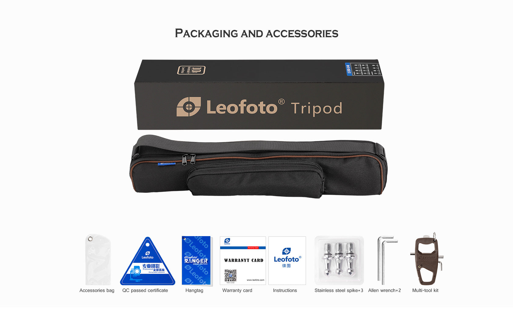 Leofoto LS-284CVL Ranger Series Tripod with Lateral Center Column