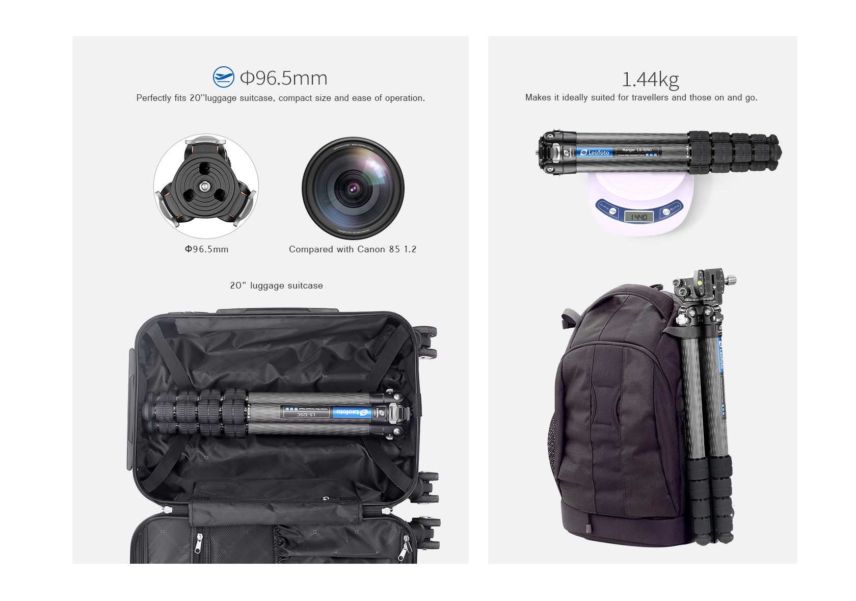 Leofoto LS-325C Ranger Series Tripod Set