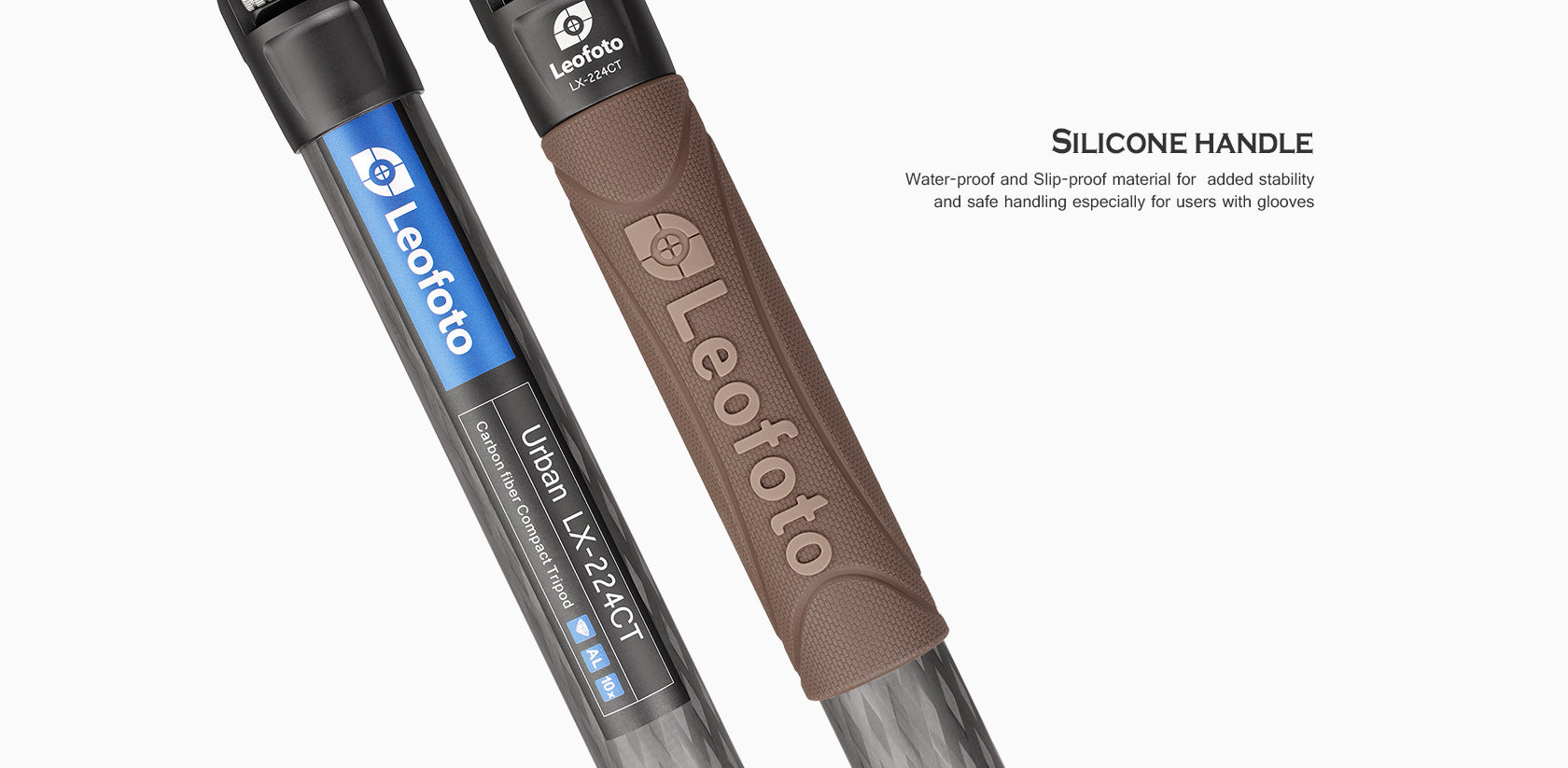 Leofoto LX-224CT + XB-32Q Reversible Travel Tripod with Ball Head Set