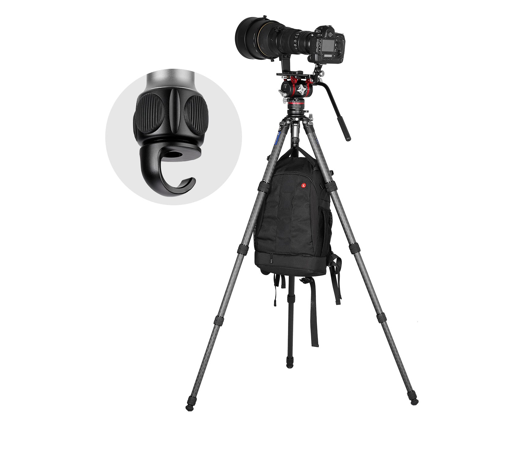 Leofoto YB-75LP / YB-75MP / YB-75SP | Leveling Base with Handle for 75mm Bowl | 3/8"