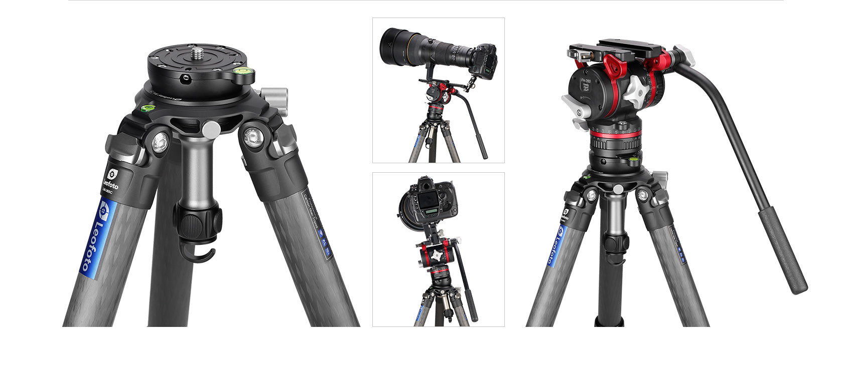 Leofoto YB-75LP / YB-75MP / YB-75SP | Leveling Base with Handle for 75mm Bowl | 3/8"