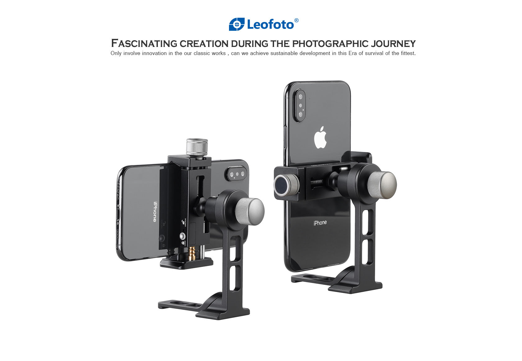 Leofoto PS-1 Smartphone Stand and PC-90II Clamp Combo with Arca-Compatible Base