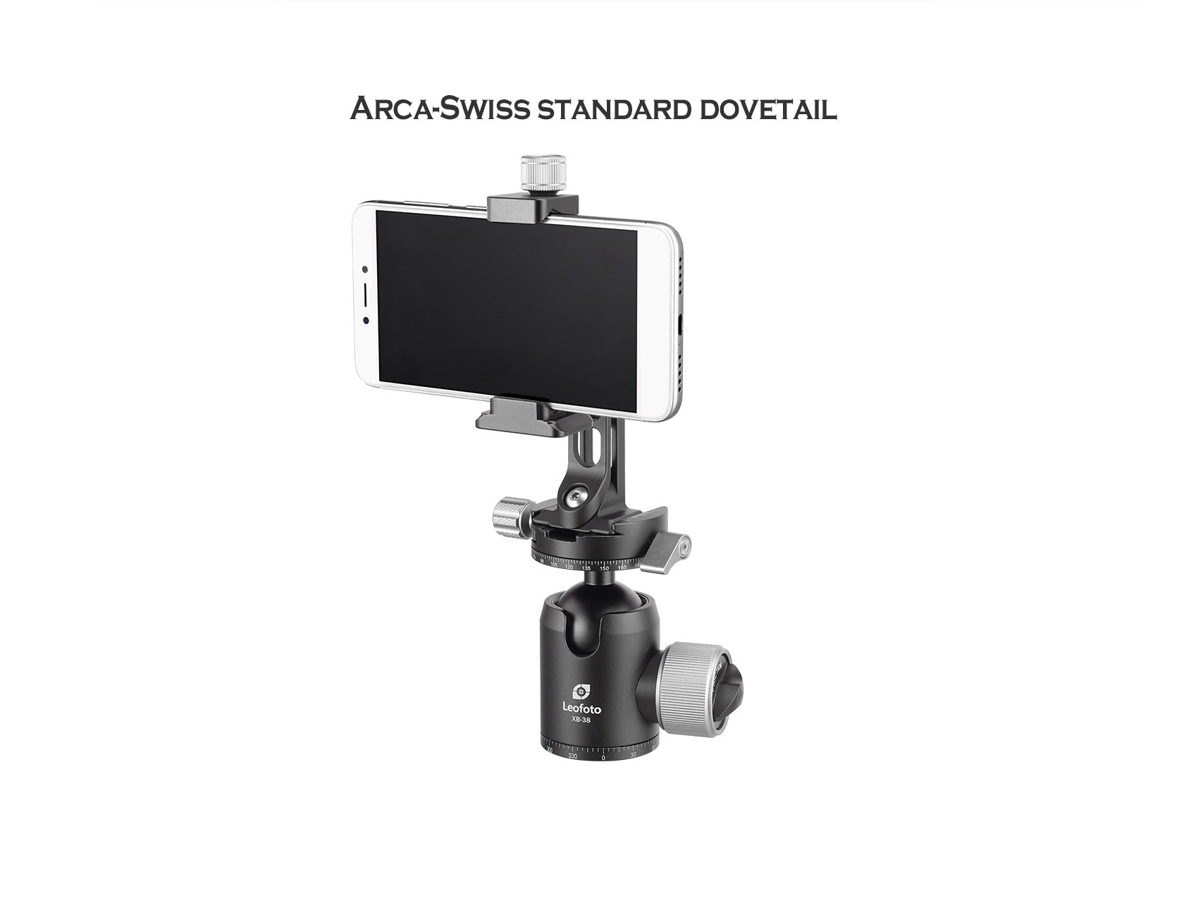 Leofoto PS-1 Smartphone Stand and PC-90II Clamp Combo with Arca-Compatible Base