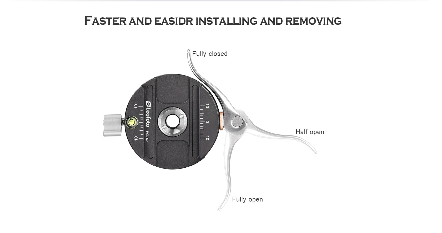 Leofoto PCL Series Panning Lever-Release Control Clamp | Arca Compatible