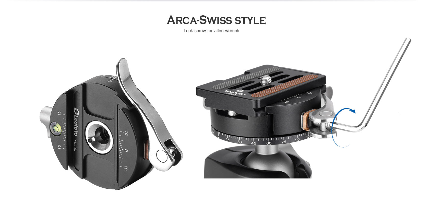 Leofoto PCL Series Panning Lever-Release Control Clamp | Arca Compatible
