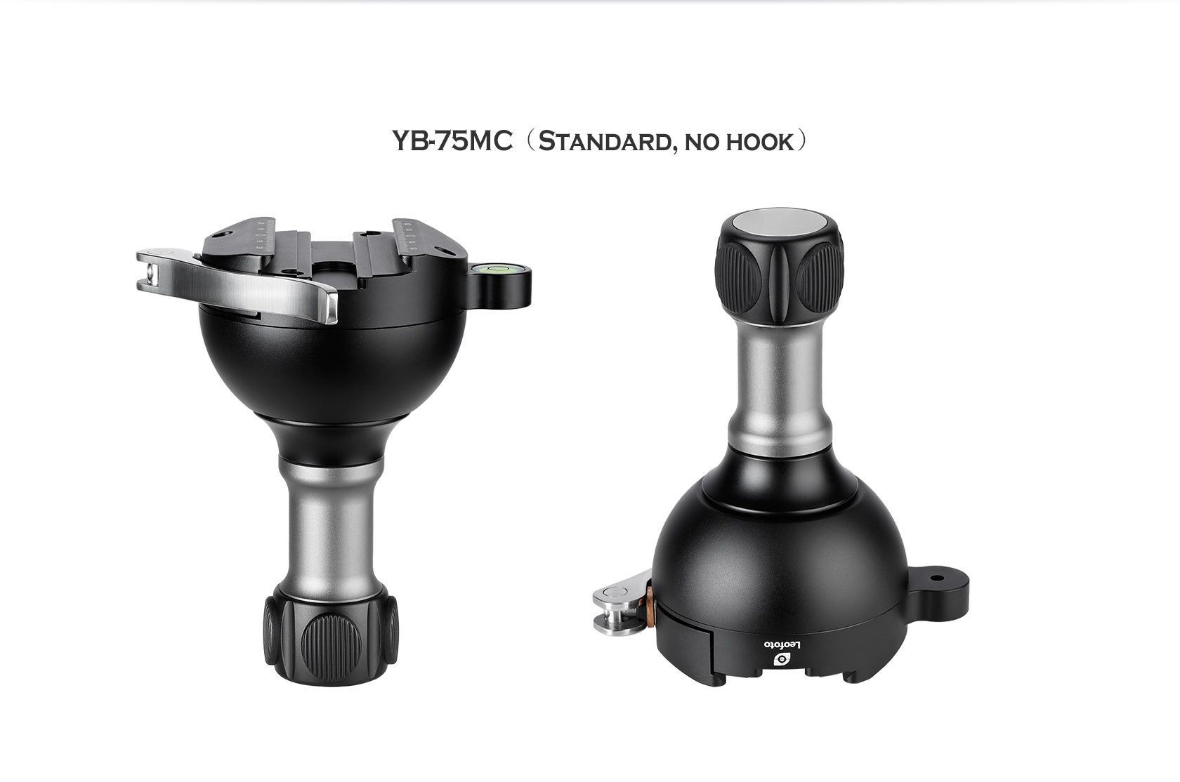 Leofoto YB-75LC / YB-75MC / YB-75SC Leveling Base with Handle for 75mm Bowl | Lever Release Arca Clamp