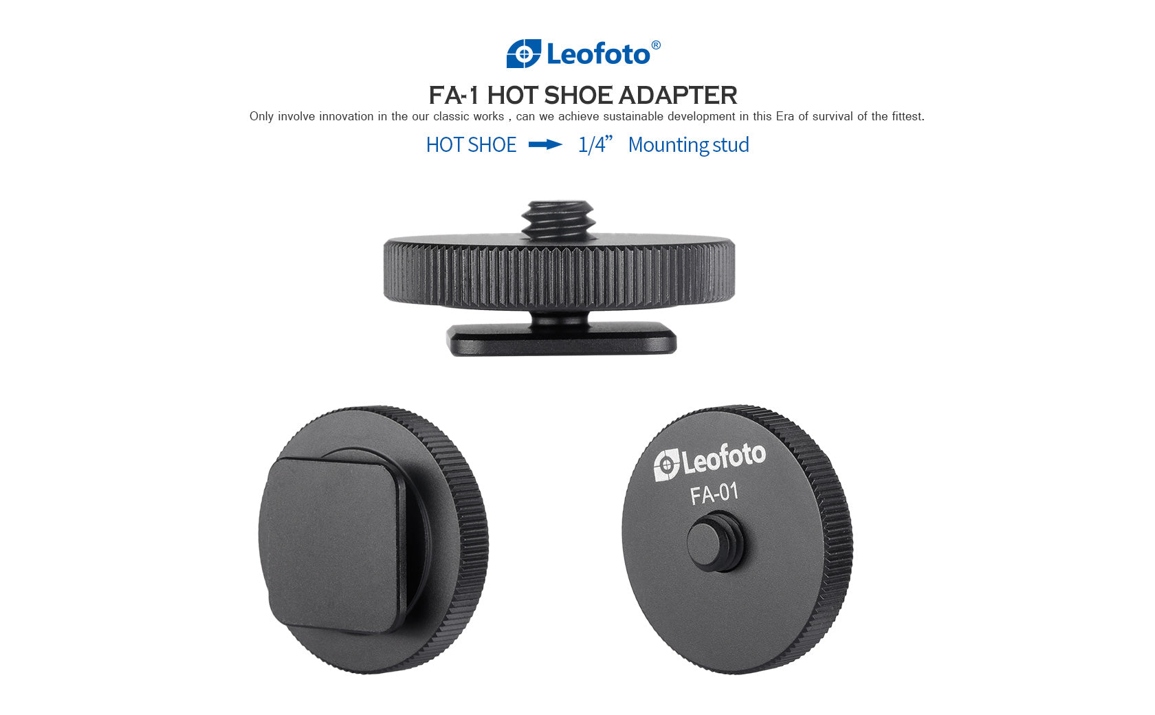 Leofoto FA-01 / FA-02 Hot Shoe Conversion Adapter