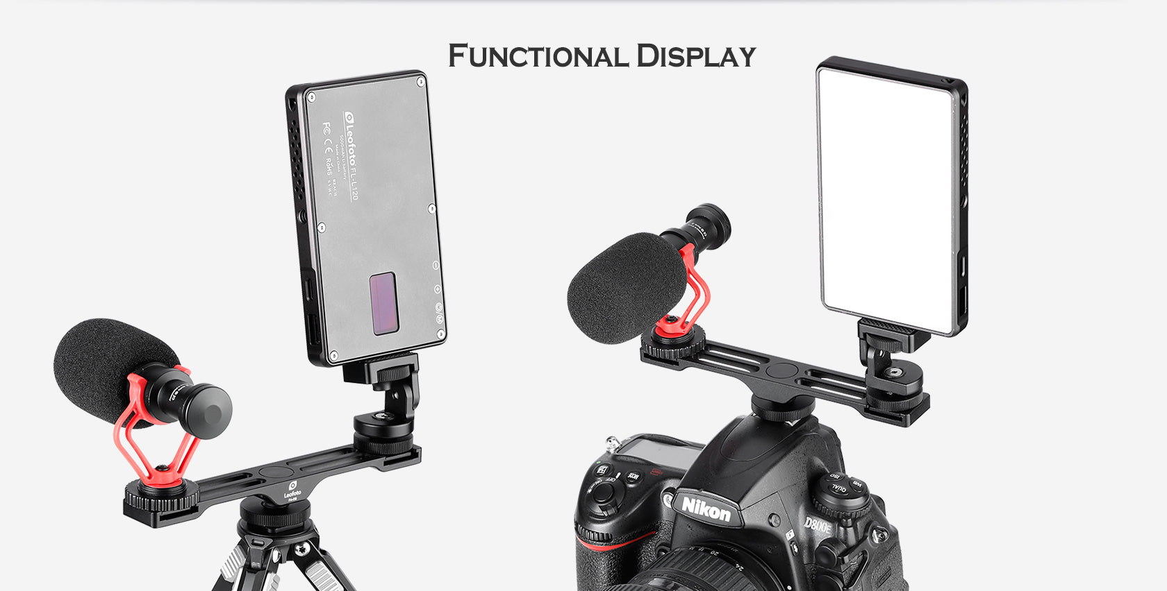 Leofoto FA-08 2 in 1 Flash Hot Shoe Adapter