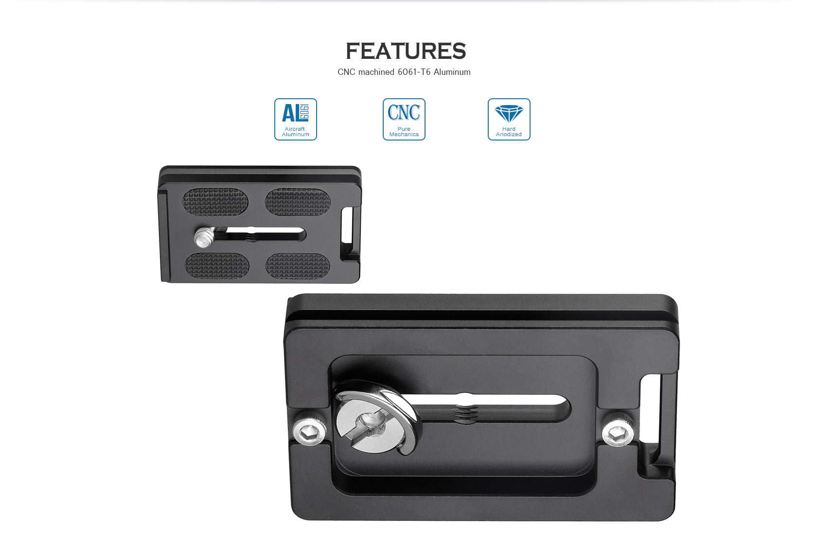 Leofoto PL-62 (62mm) / PL-80 (80mm) Universal Lens Plate ARCA Compatible