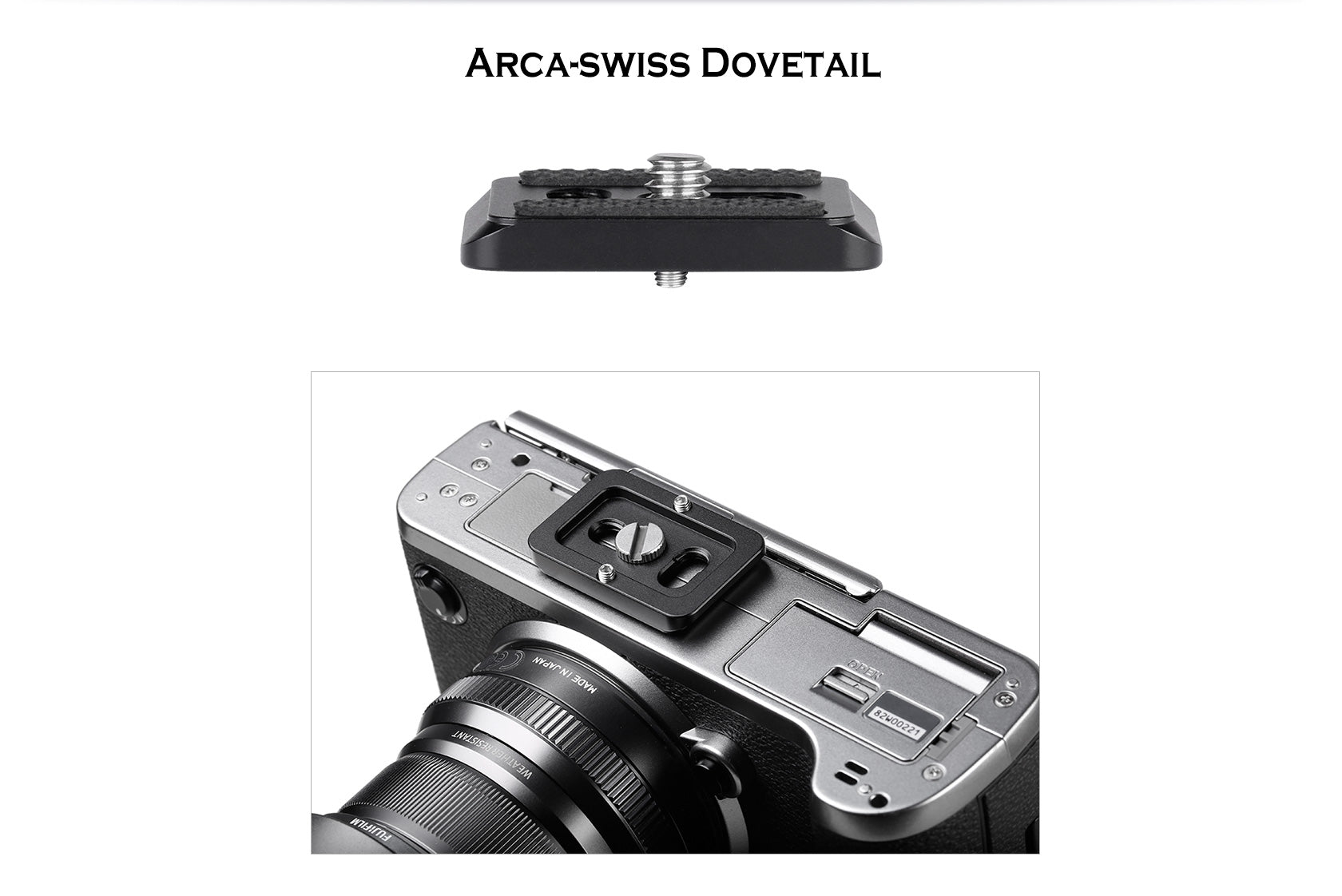 Leofoto PU-25 (25x38mm) Plate | ARCA Compatible