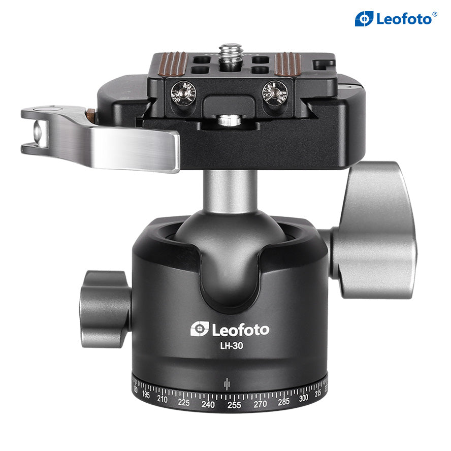 Leofoto LH-30LR Ball Head with LR-50 Lever-Release Clamp | Arca Compatible
