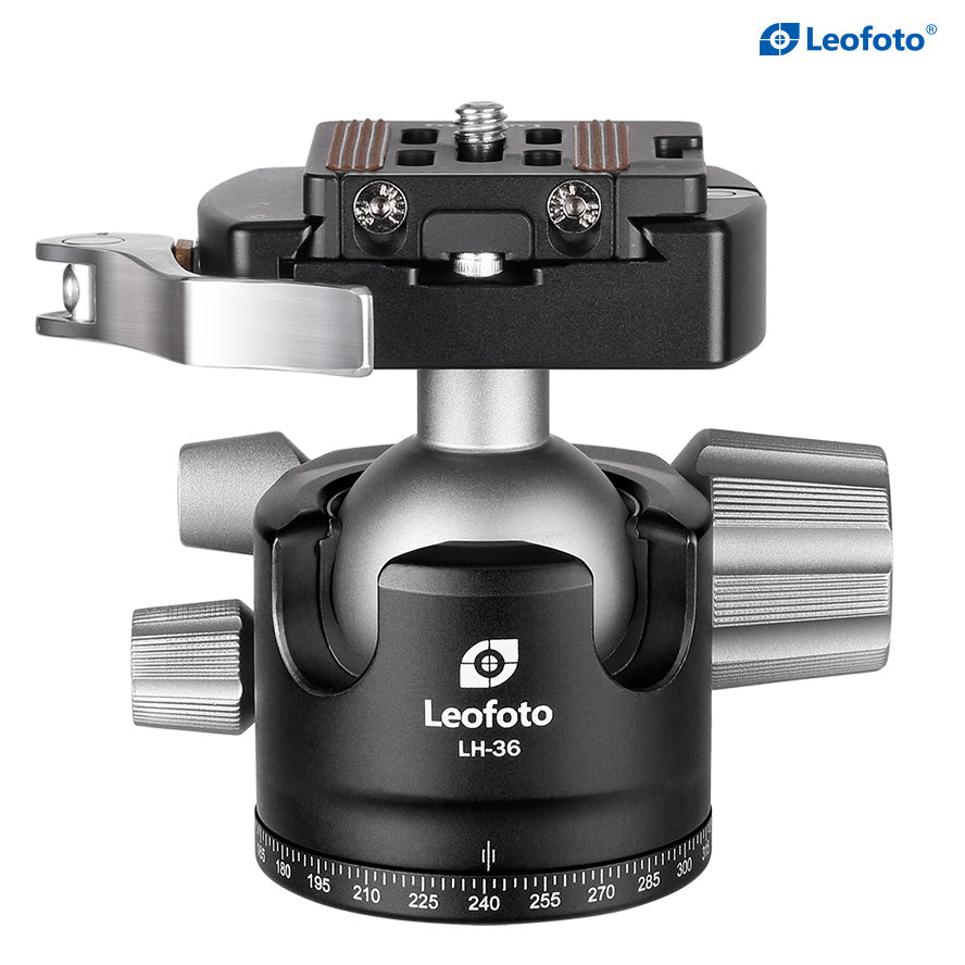 Leofoto LH-36LR Ball Head with LR-50 Lever Release Clamp | Arca Compatible