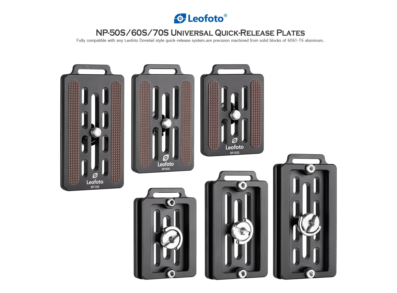 Leofoto NP-50S (50mm) / NP-60S (60mm) / NP-70S (70mm) Universal Plate ARCA Compatible