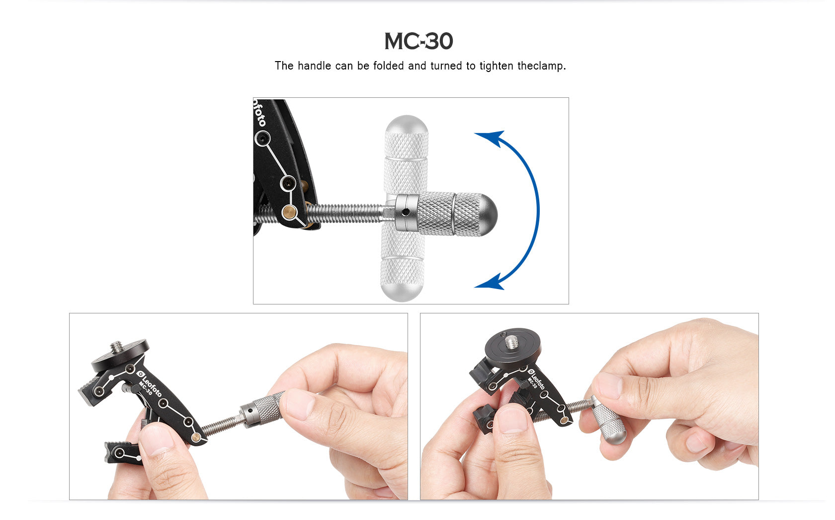 Leofoto MC-30 / MC-30 +MBH-19+PC-90 II Multipurpose Clamp/Kit for Phones