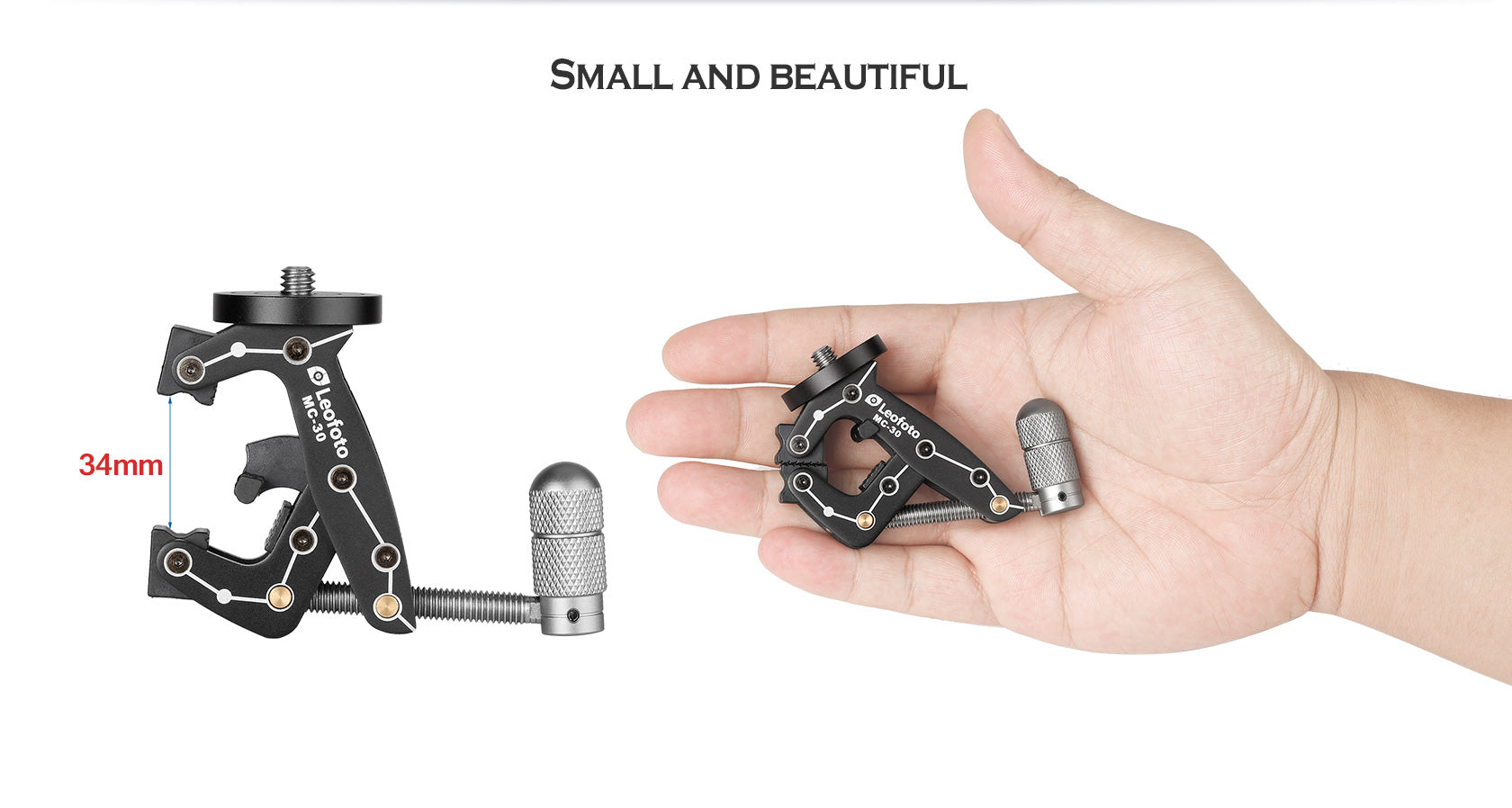 Leofoto MC-30 / MC-30 +MBH-19+PC-90 II Multipurpose Clamp/Kit for Phones