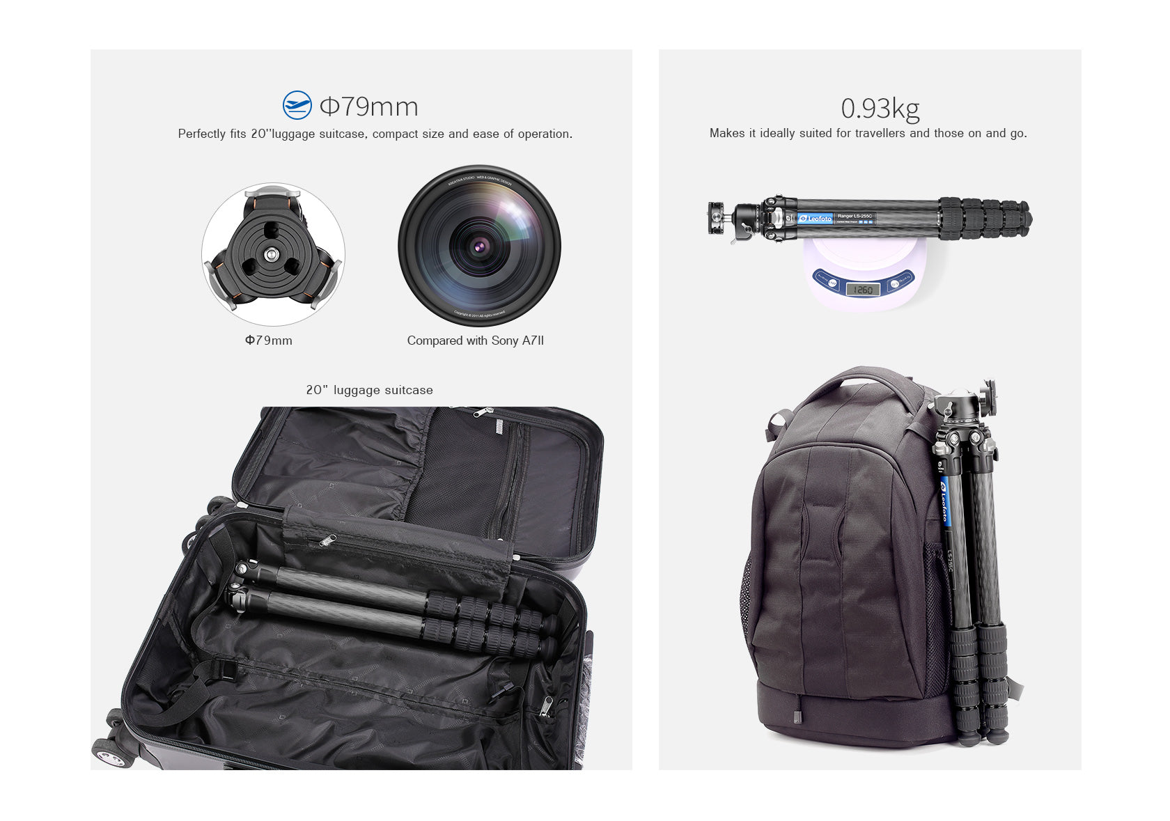 Leofoto LS-255C Ranger Series Tripod Set