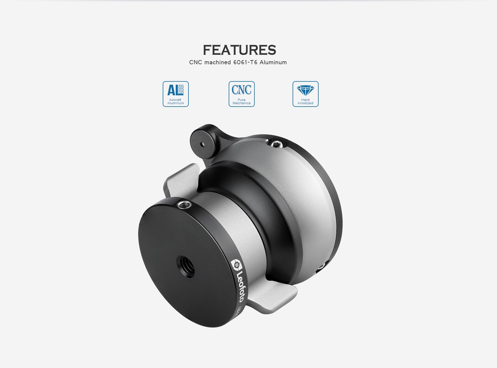 Leofoto LB Leveling Base with Butterfly Handle