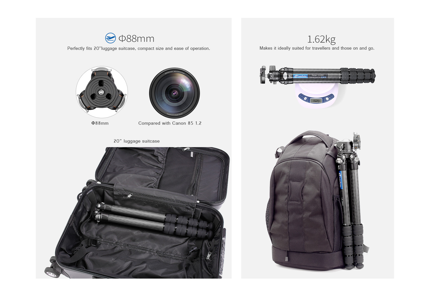 Leofoto LS-285C Ranger Series Tripod Set