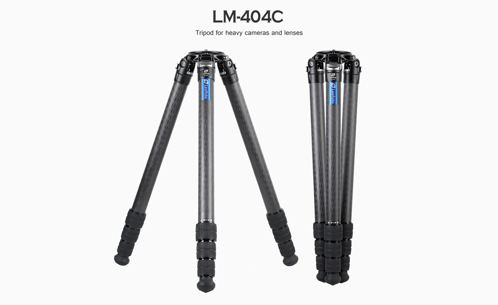 Leofoto LM-404C Tripod with 100mm Video Bowl+Platform and Bag | Max Load 88 lb
