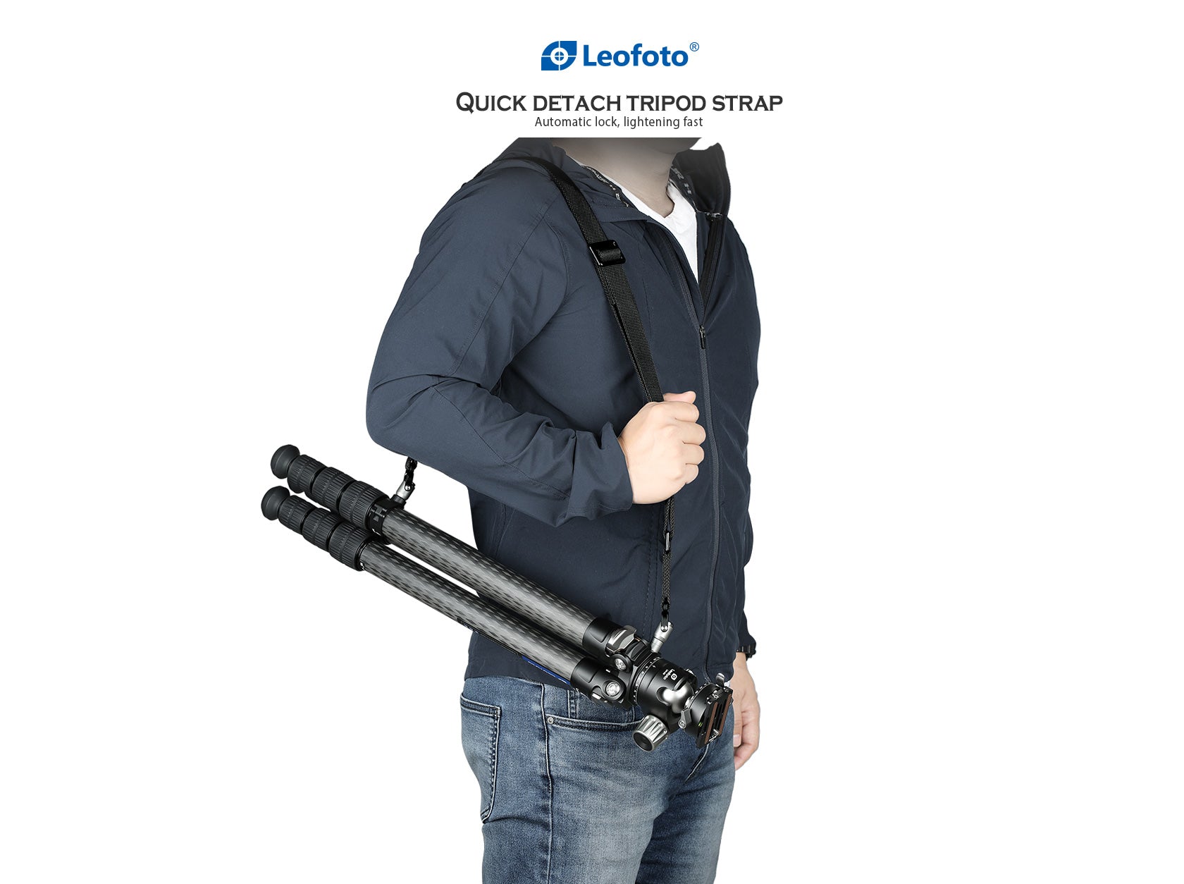 Leofoto Push Button Quick Detach Modular Tripod Strap For LS Series and LM Series Tripods