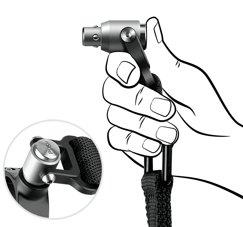 Leofoto Push Button Quick Detach Modular Tripod Strap For LS Series and LM Series Tripods