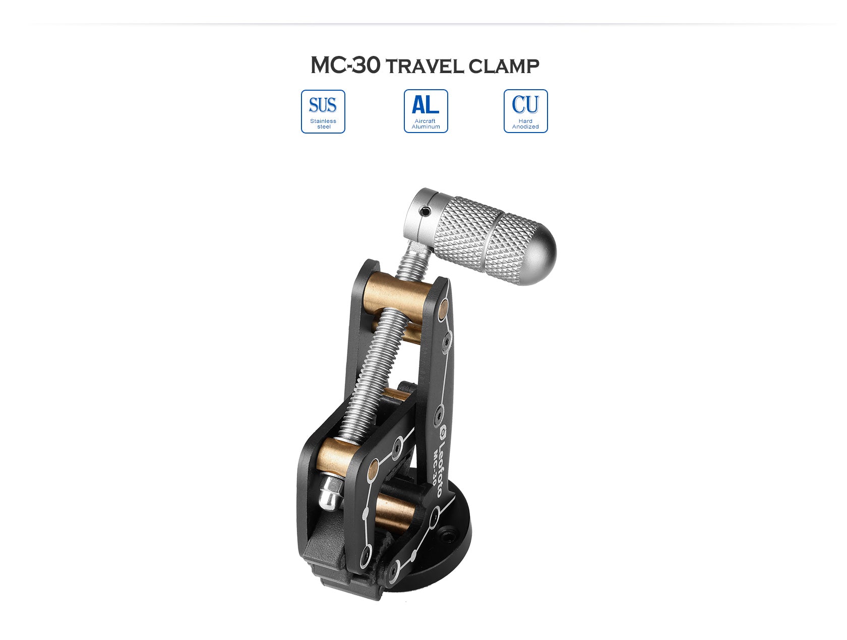Leofoto MC-30 / MC-30 +MBH-19+PC-90 II Multipurpose Clamp/Kit for Phones