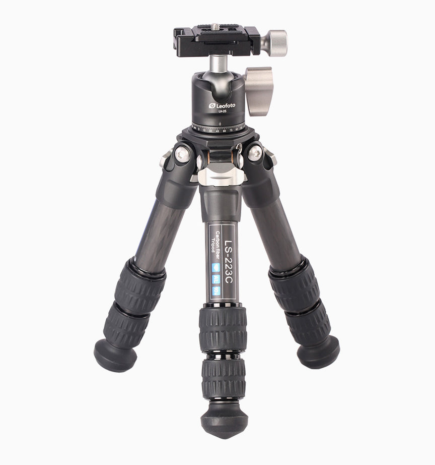 Leofoto LS-223C Tripod + LH-25 Ball Head Mini Professional Light Weight Carbon Fiber Tripod Kit