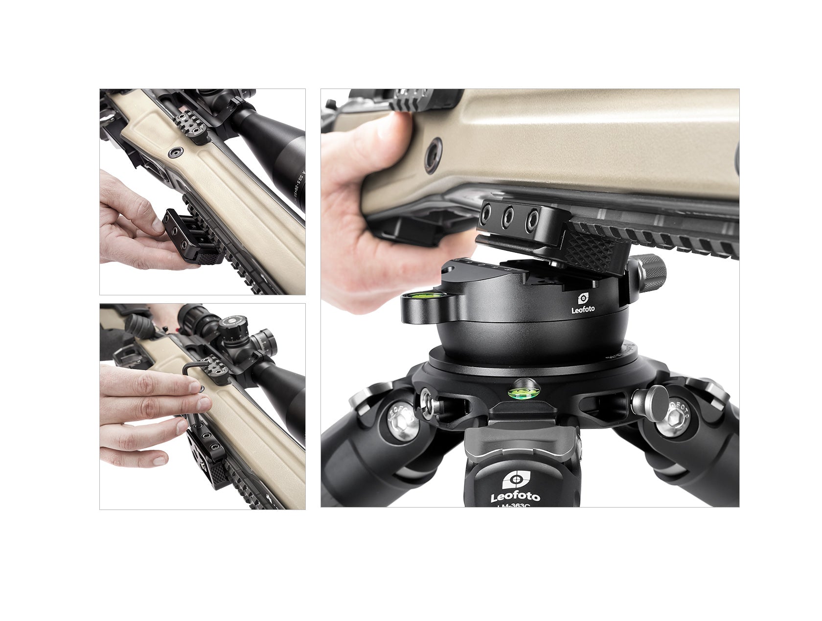 Leofoto YB-100LK / YB-100MK / YB-100SK | Leveling Base with Handle for 100mm Bowl | Arca Clamp