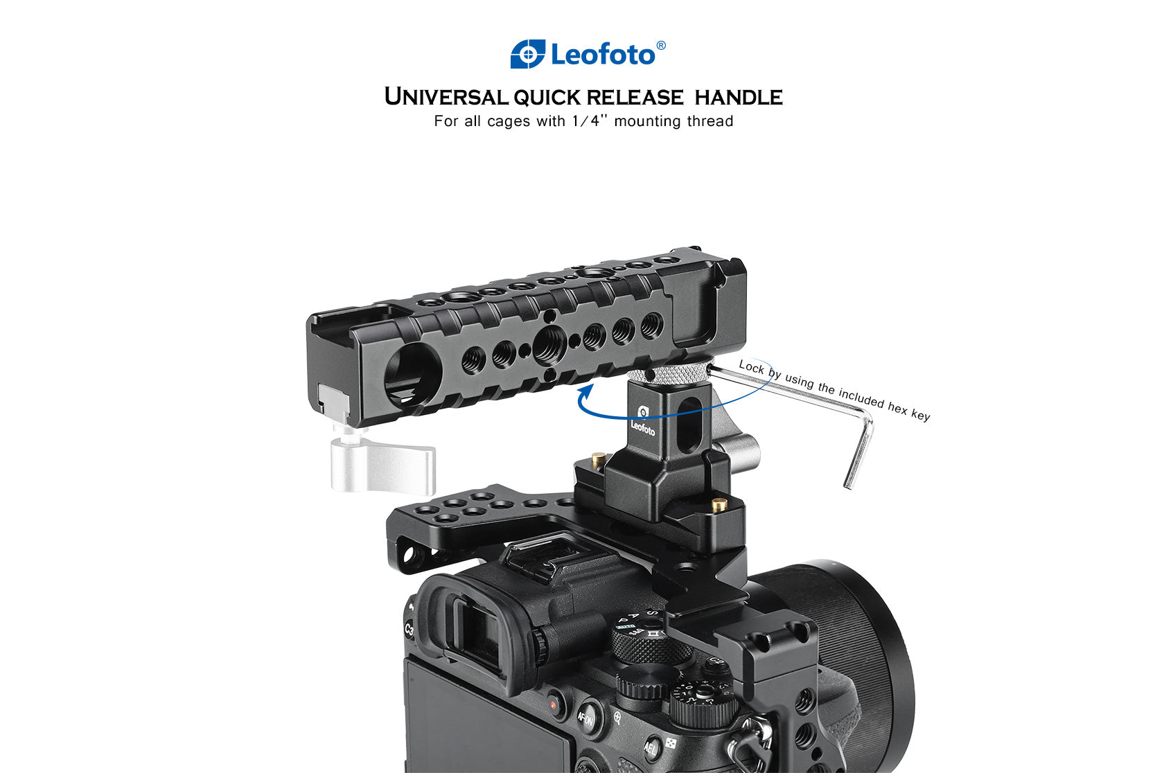 Leofoto AH-1 NATO-Style Handgrip with 1/4"-20 Mounting Threads