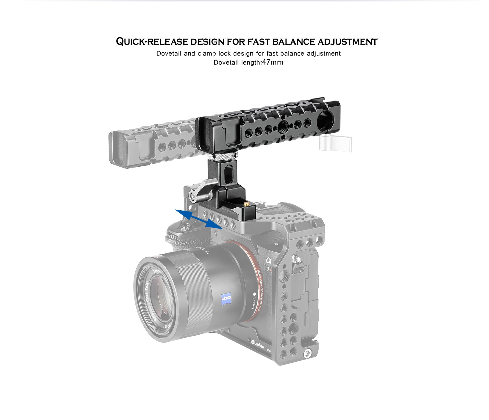 Leofoto AH-1 NATO-Style Handgrip with 1/4"-20 Mounting Threads