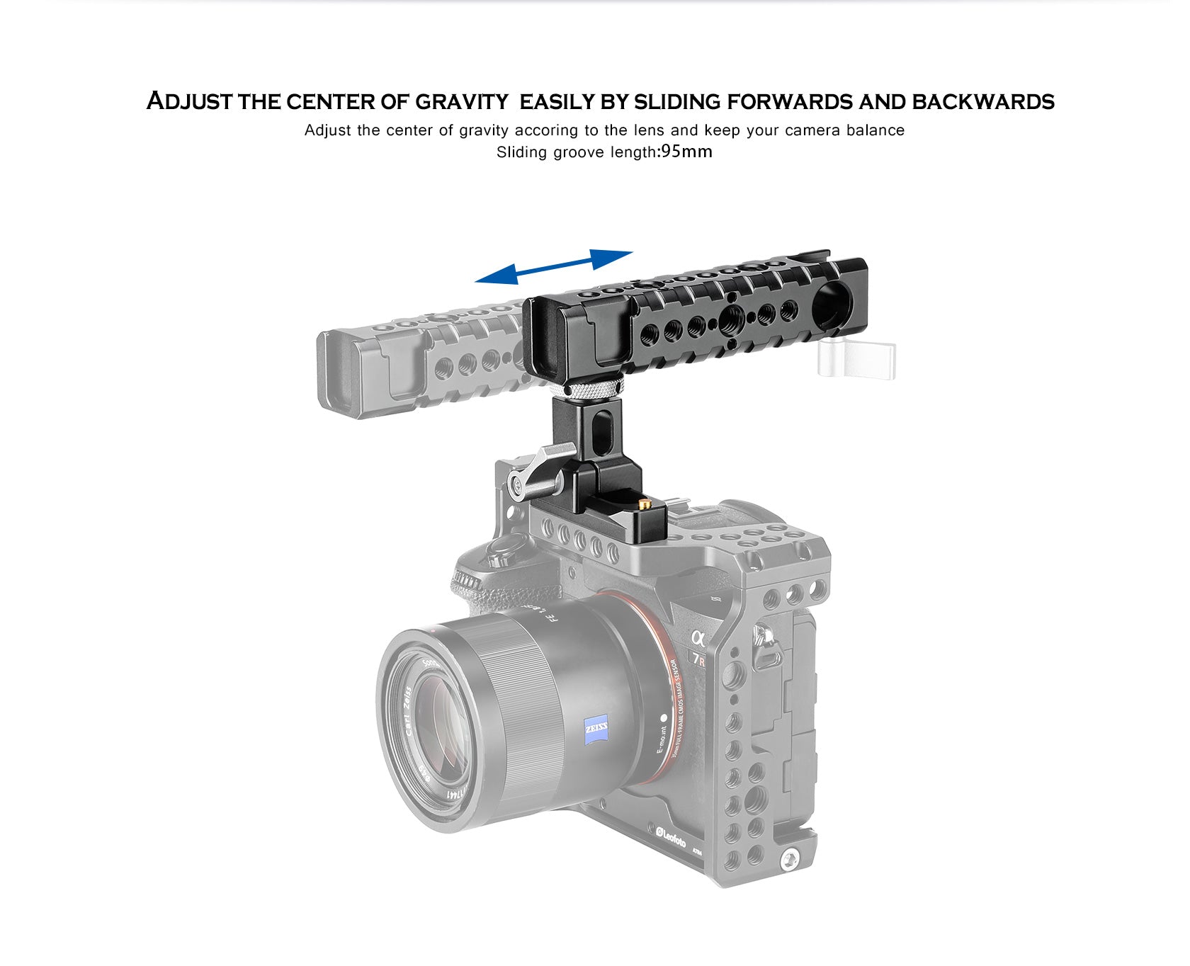 Leofoto AH-1 NATO-Style Handgrip with 1/4"-20 Mounting Threads