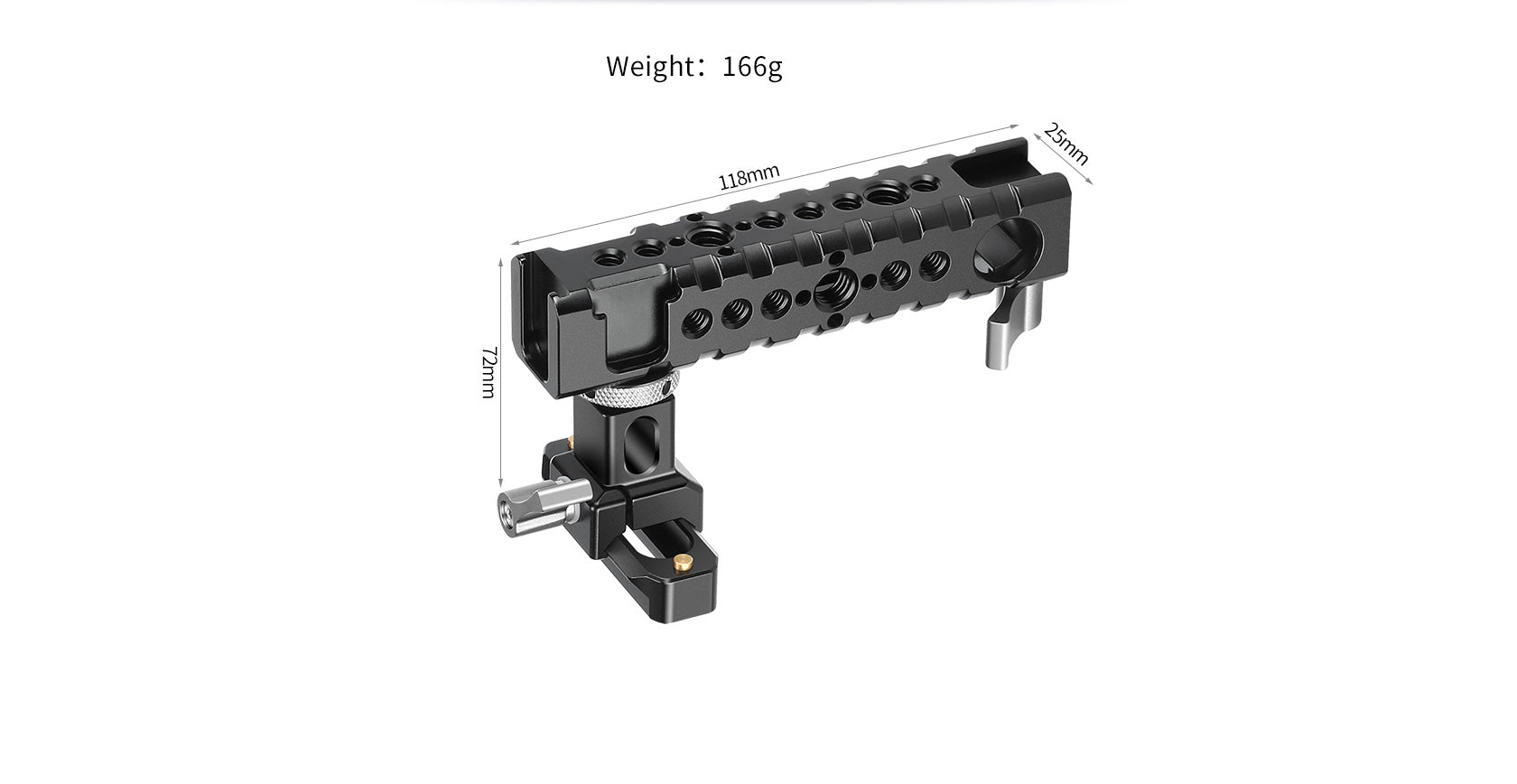 Leofoto AH-1 NATO-Style Handgrip with 1/4"-20 Mounting Threads