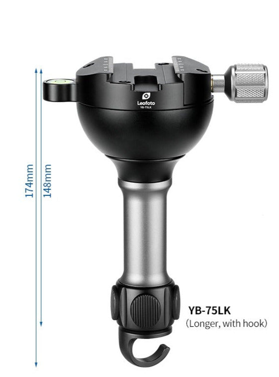 Leofoto LN-364C Heavy Duty Tripod with 75mm Bowl+Platform & Bag | Ball Head/Leveling Base Kit