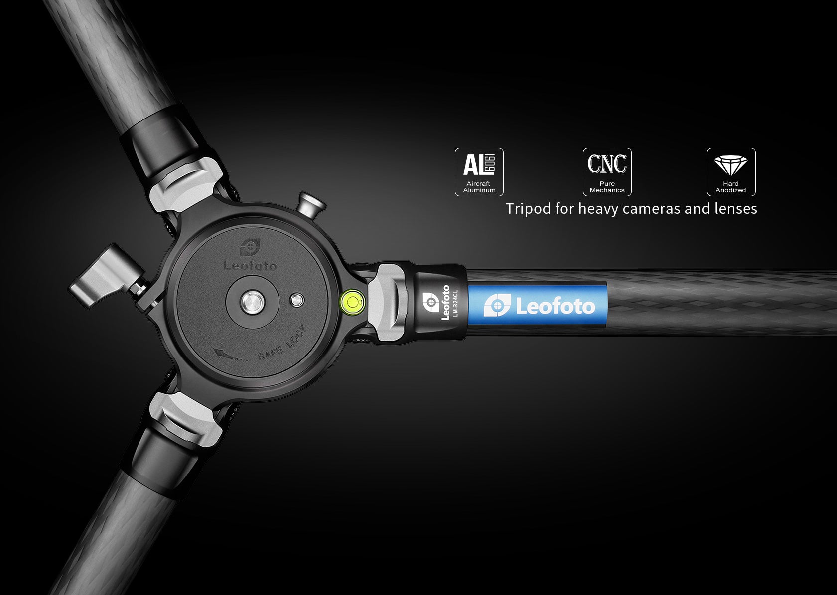 Leofoto LM-364CL(Long) Tripod with 75mm Video Bowl+Platform and Bag