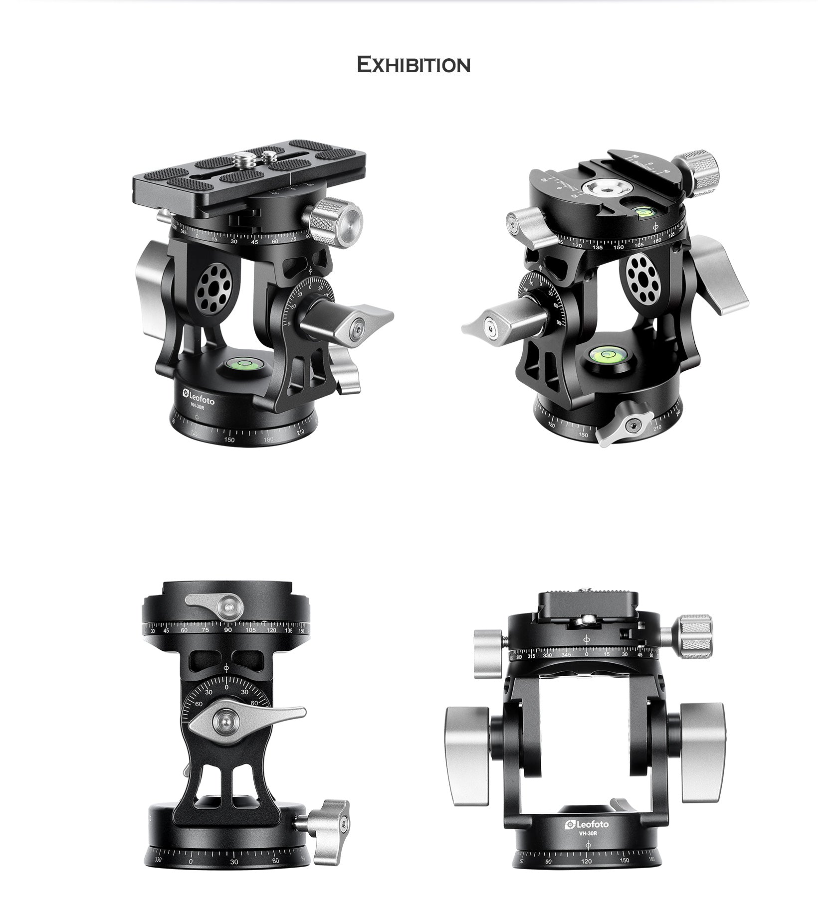 Leofoto VH-30R / VH-30RN Screw-knob Arca clamp with independent 360° panning