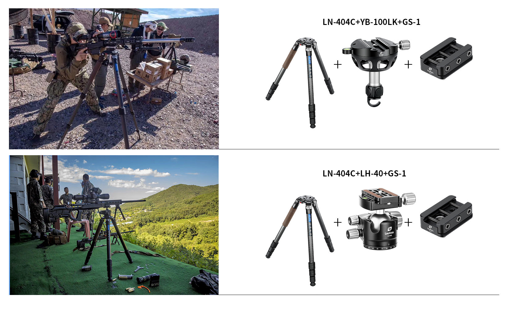 Leofoto LN-404C Heavy Duty Tripod with 100mm Bowl+Platform & Bag