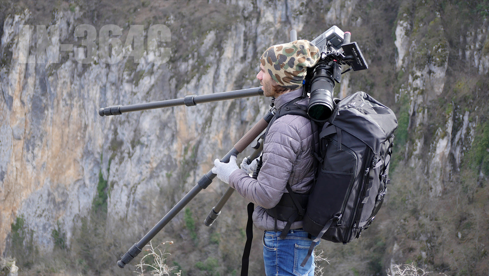 Leofoto LN-364C Heavy Duty Tripod with 75mm Video Bowl+Platform & Bag