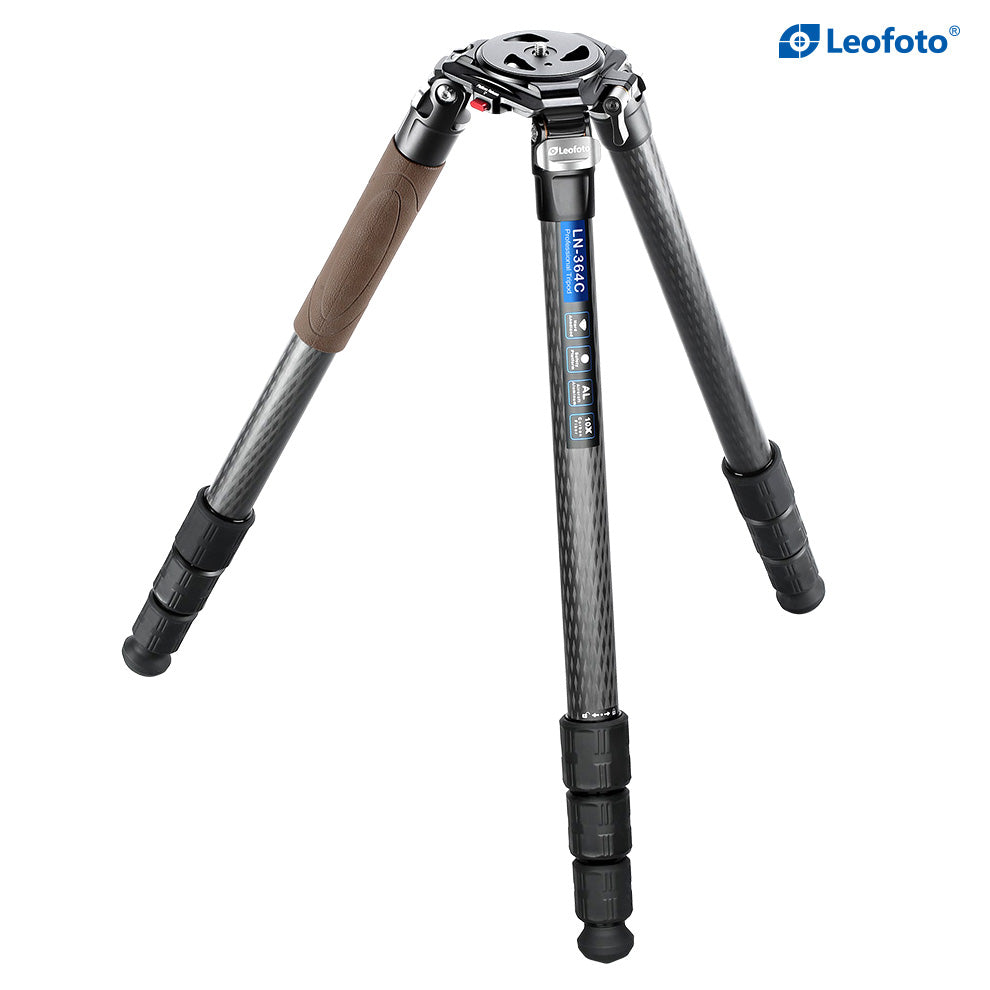 Leofoto LN-364C Heavy Duty Tripod with 75mm Video Bowl+Platform & Bag