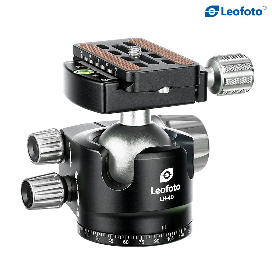 Leofoto LH-40 Low Profile Ball Head + QR Plate | Arca Compatible