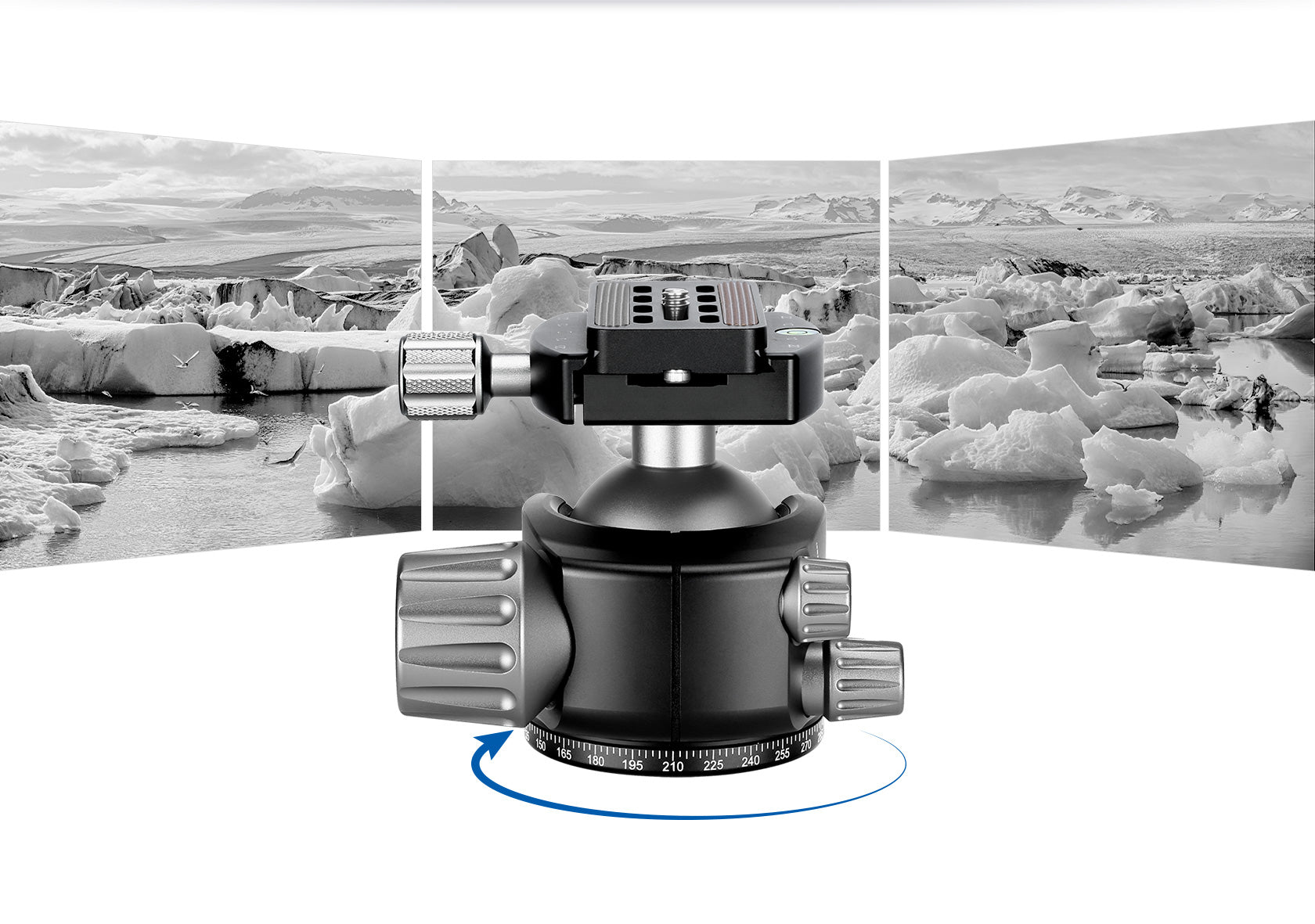 Leofoto LM-404CL(Long) Tripod with 100mm Video Bowl/Platform and Bag | Max Load 88 lb