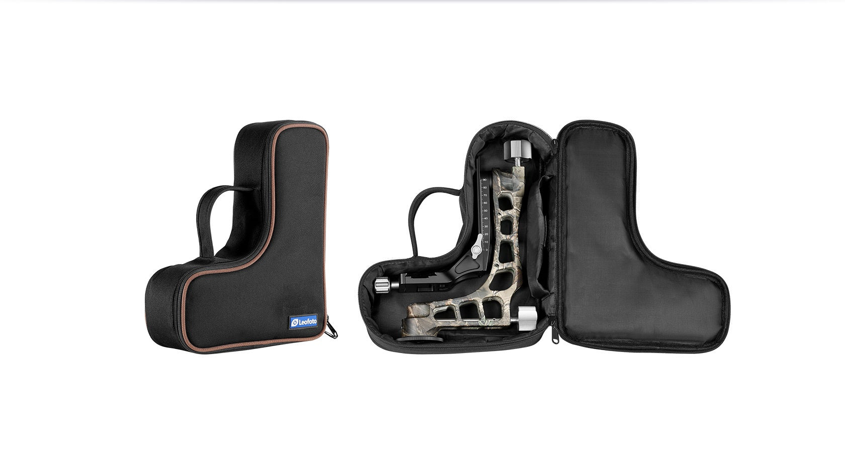 Leofoto PG-1 Lightweight Gimbal Tripod Head w/ Plate & Bag (Black/Camo)