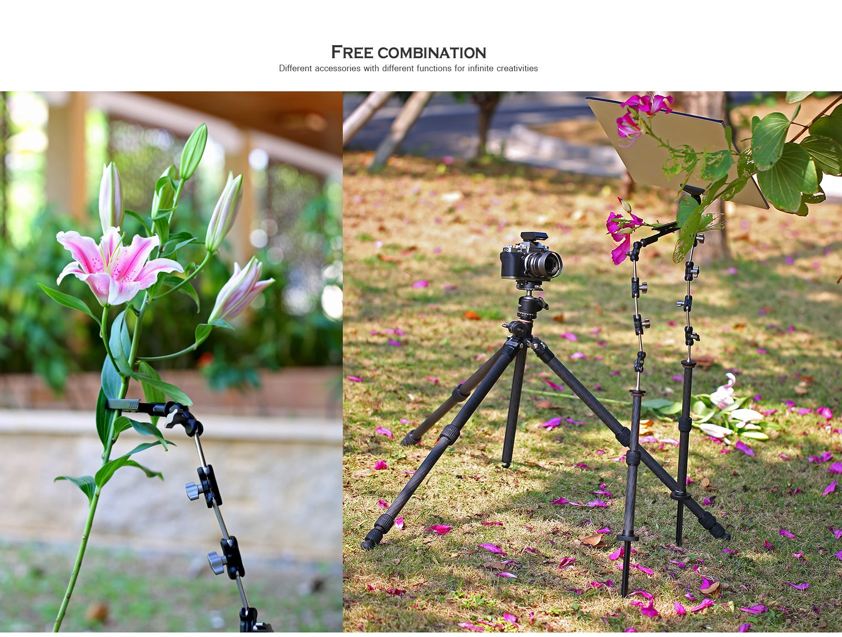 Leofoto MC-01 Manganese Steel Mini Clamp Metal Multi-Function 1/4"