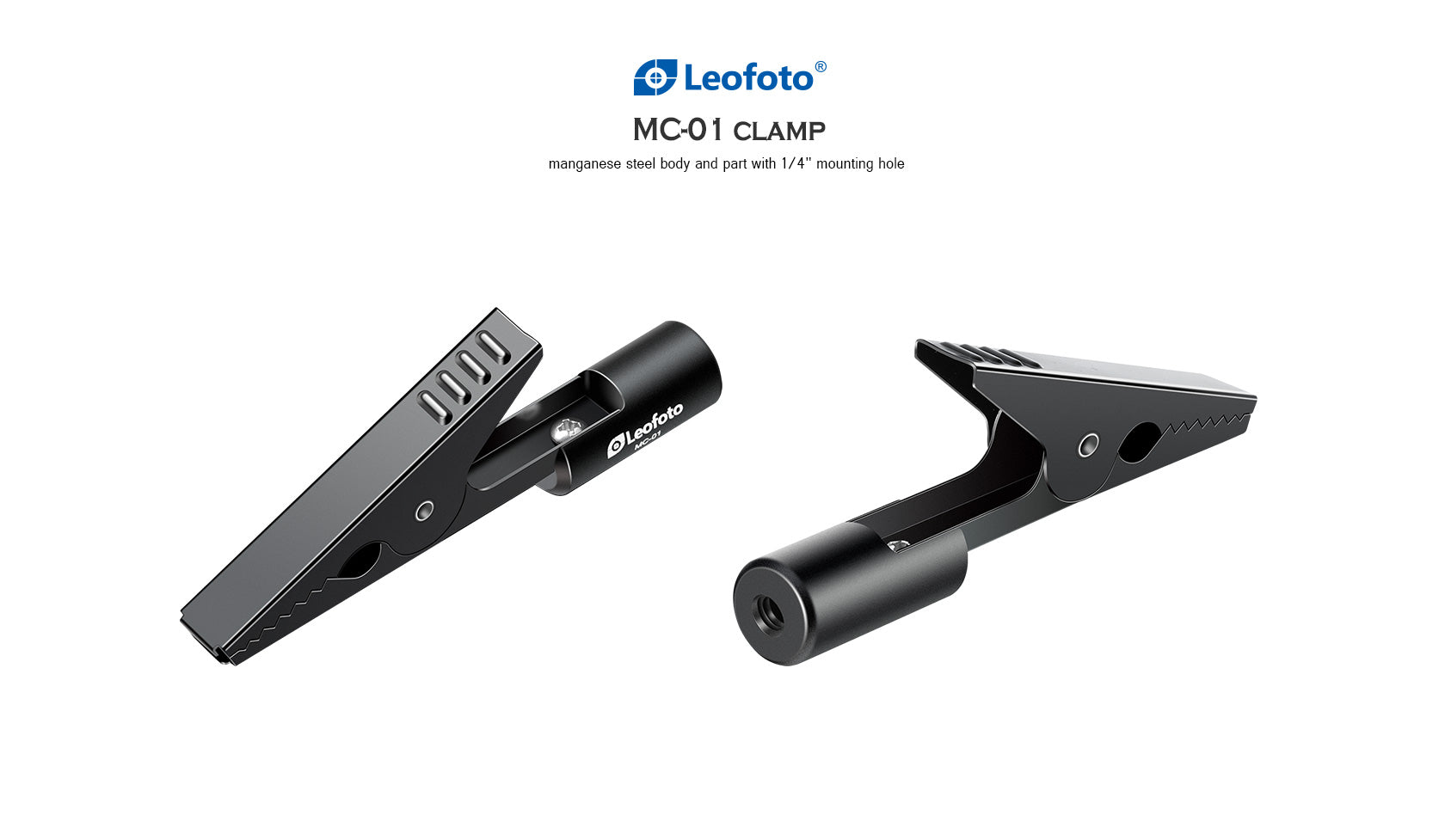 Leofoto MC-01 Manganese Steel Mini Clamp Metal Multi-Function 1/4"
