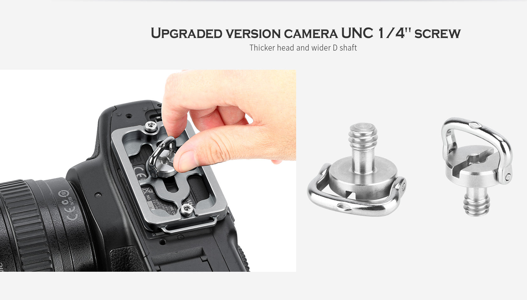 Leofoto NP-65T 65mm Titanium Alloy Plate (Titanium / Bronze / Blue Color)