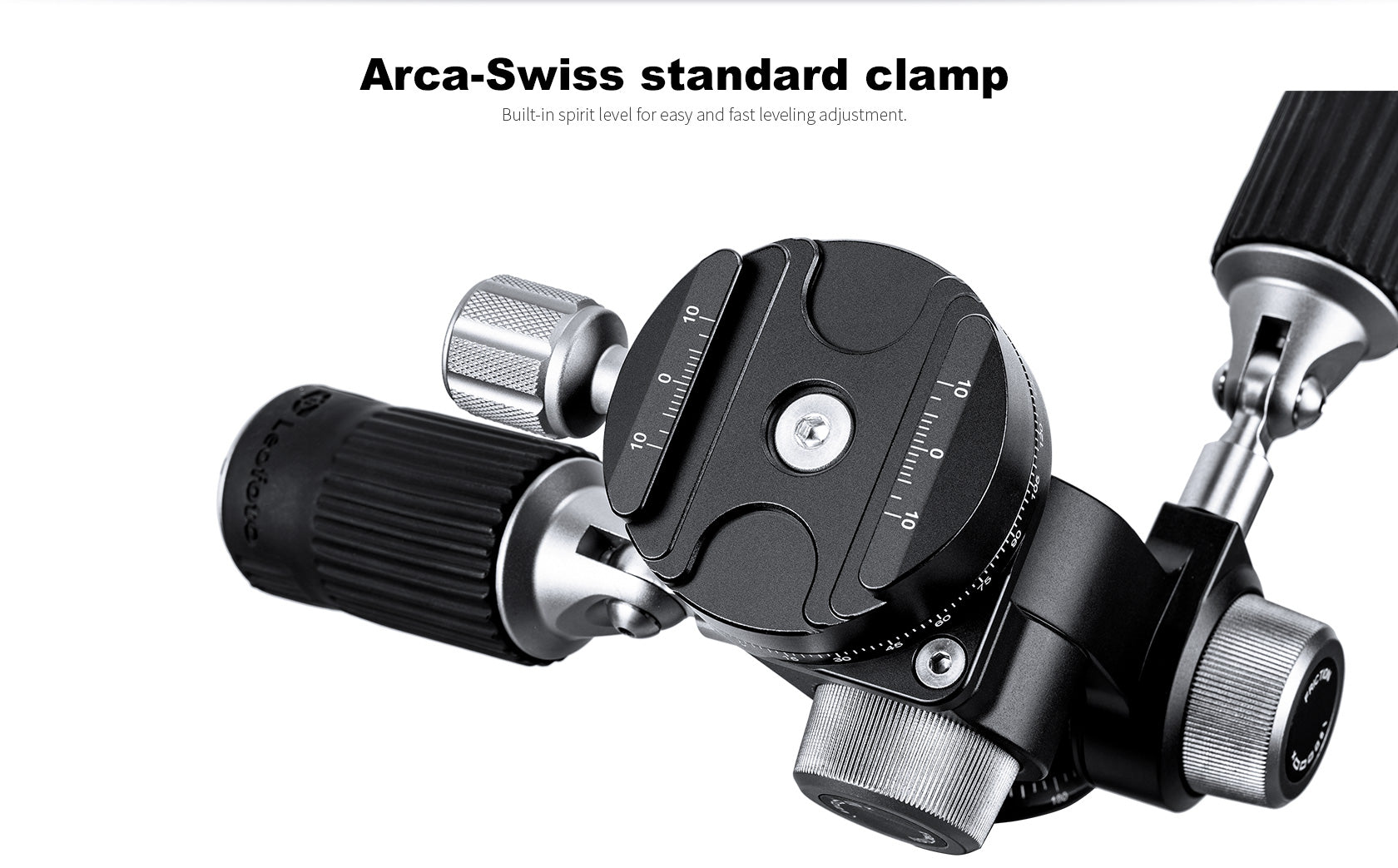 Leofoto FW-01 Professional Pan-and-Tilt 3-Way Head with NP-60 Plate | Arca Compatible