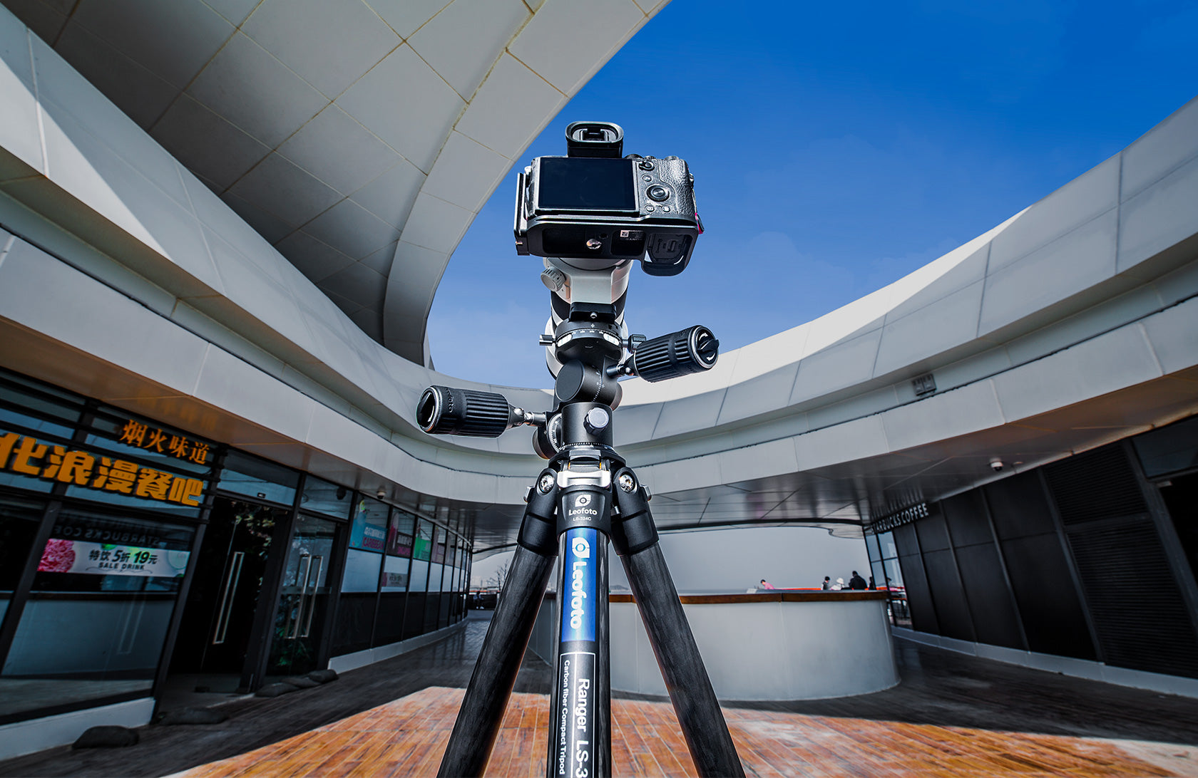 Leofoto FW-01R Professional Pan-and-Tilt 4-Way Head | Arca Compatible, Clamp Panning