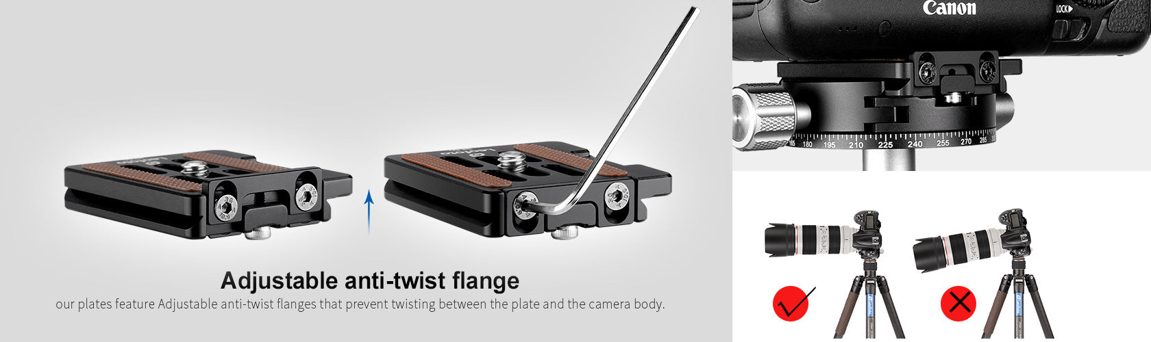 Leofoto FW-01R Professional Pan-and-Tilt 4-Way Head | Arca Compatible, Clamp Panning