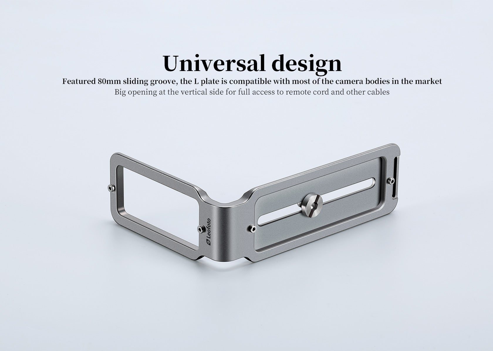 Leofoto UL-01T Universal Titanium Allow L Plate for Cameras | ARCA Compatible
