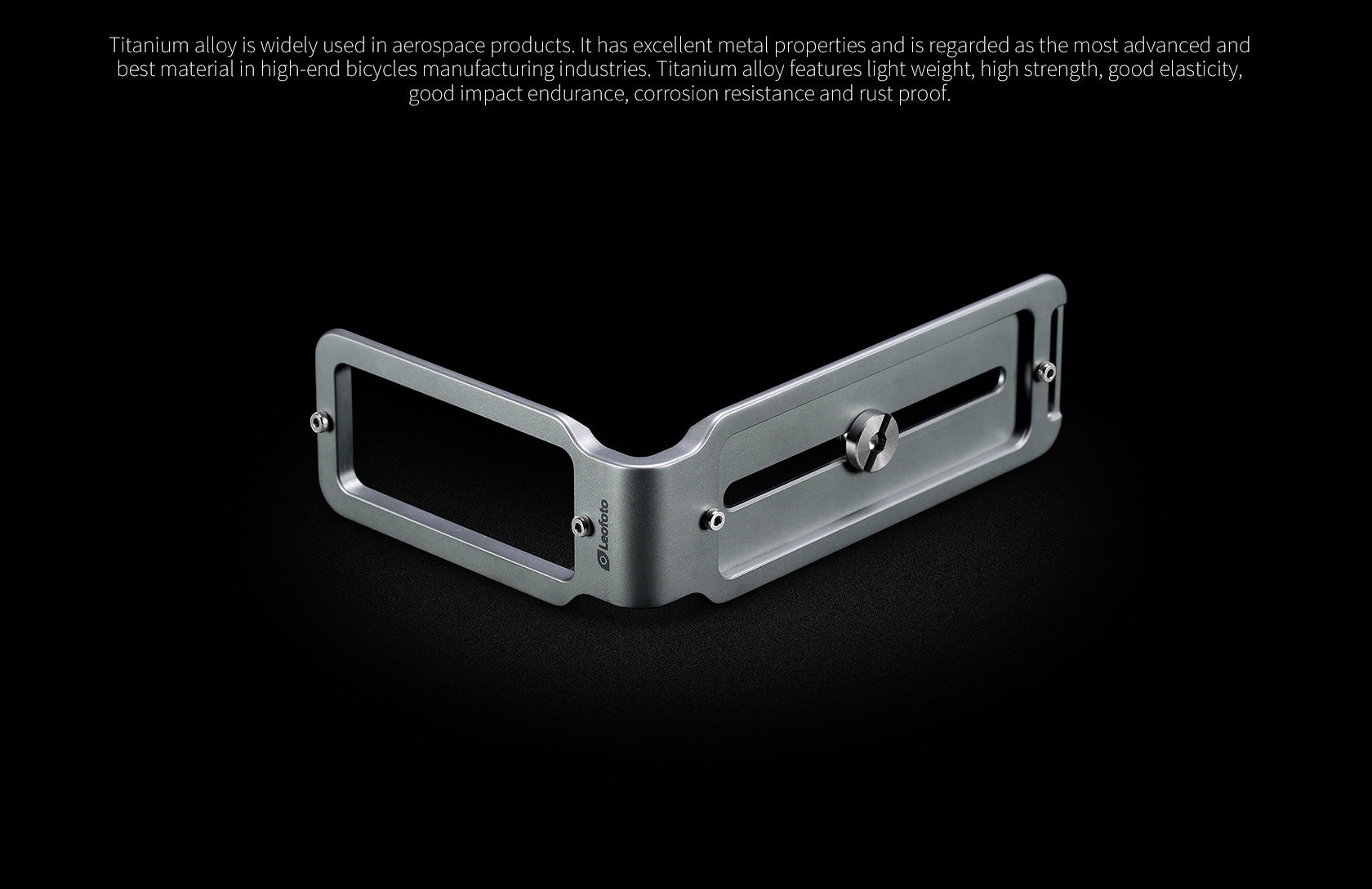 Leofoto UL-01T Universal Titanium Allow L Plate for Cameras | ARCA Compatible