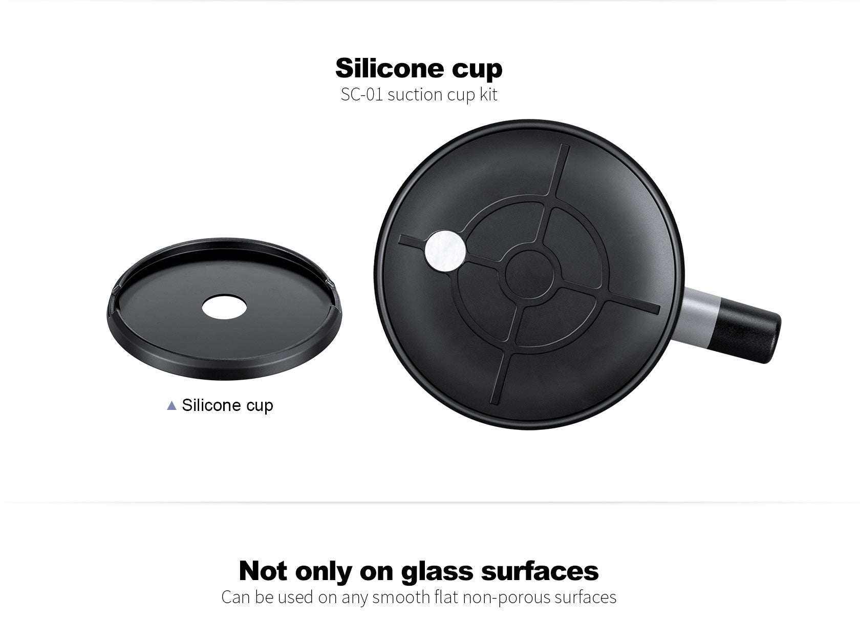 Leofoto SC-02 + PC-90II + Versa Arm Suction Mounting Kit | 1/4" Screw |Max Load: 88lb (40kg)